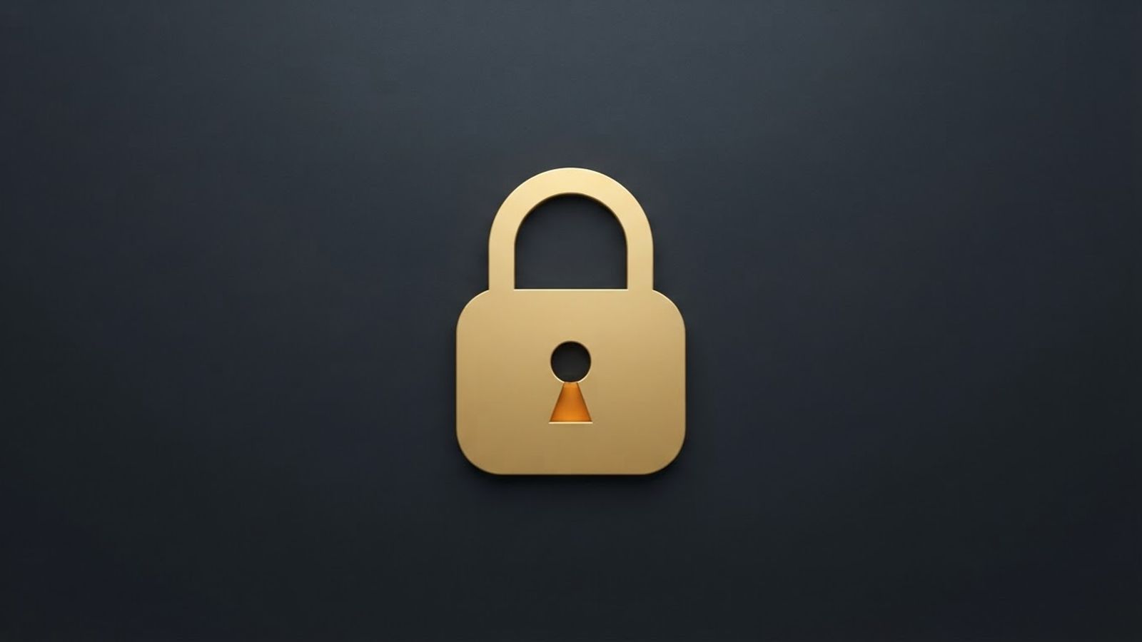 Padlock symbol representing encrypted data protection