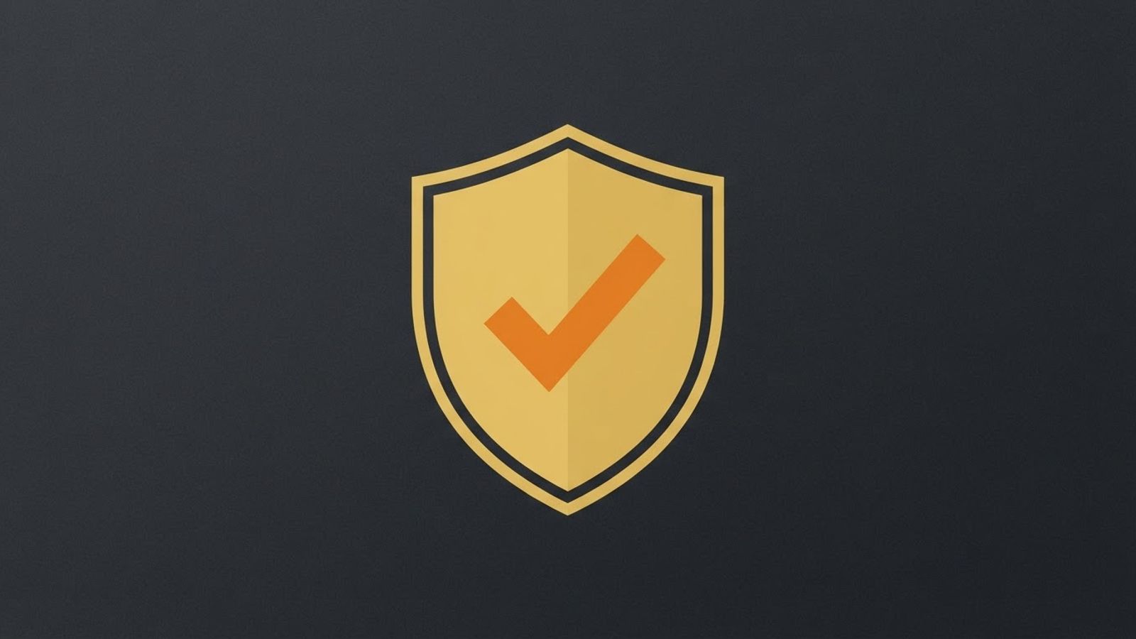 Shield with checkmark emblem for casino security